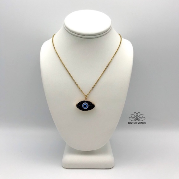 Evil Eye Necklace | Eye Am Protected Collection by Divine Venus | Gold Plated - Picture 4 of 11